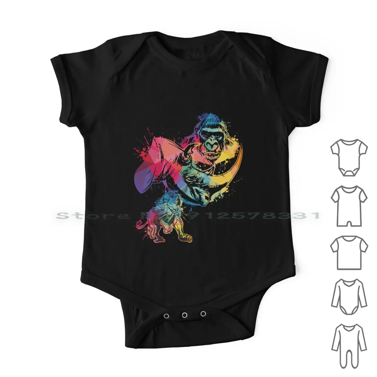 Zoo Animali Lion Gorilla Rinoceronte Design Neonato Vestiti Pagliaccetti Tute Di Cotone Zoologia Zoo Animali Gorilla Rinoceronte