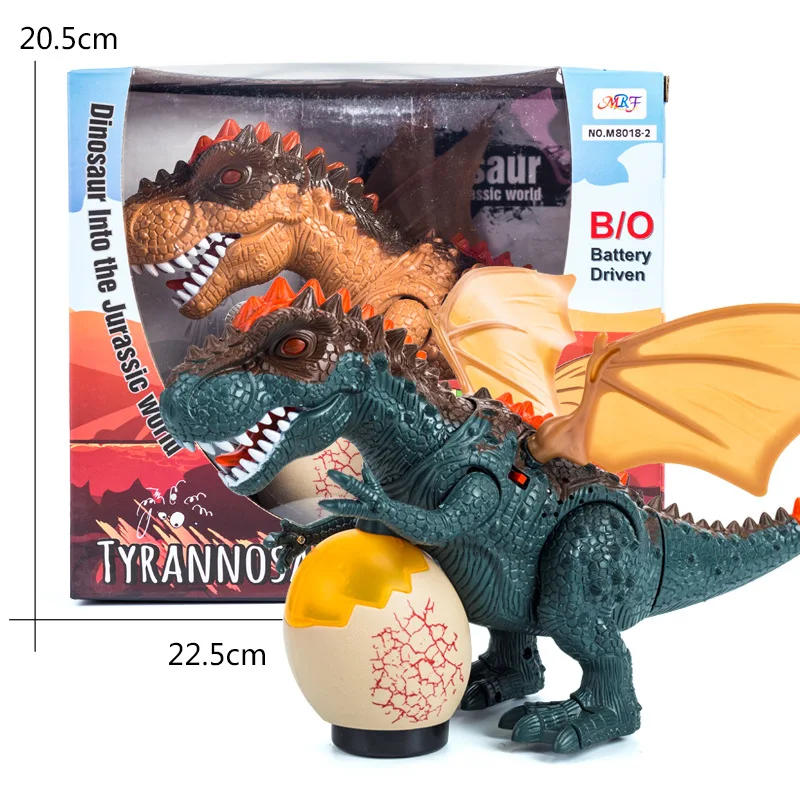 Электрический тираннозавр модель динозавра с освещением музыка ходьба модель животного игрушка для детей