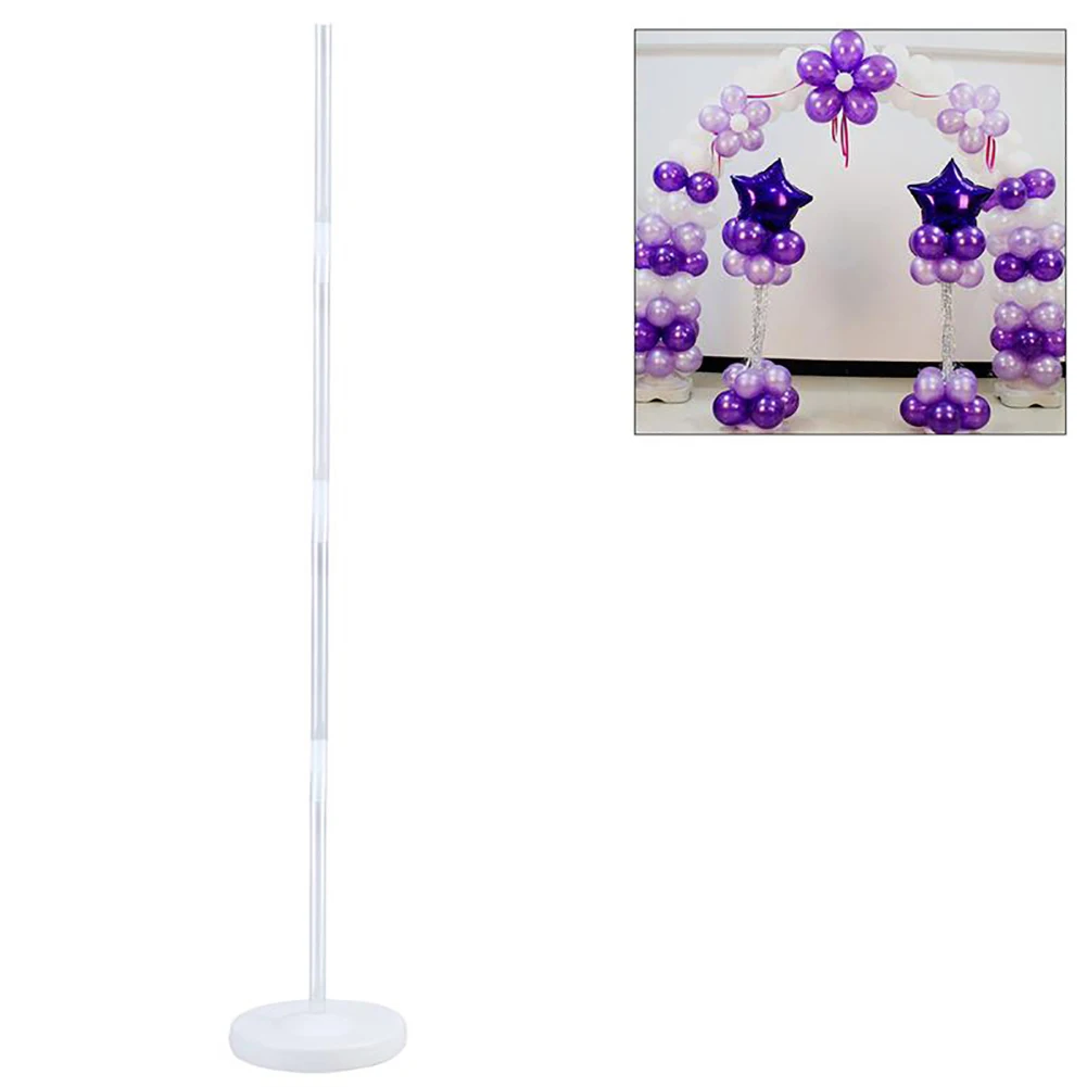  1.2m PVC Balloons Column Base Stand Balloons Poles Set Rack Holder Birthday Wedding Party Events DI