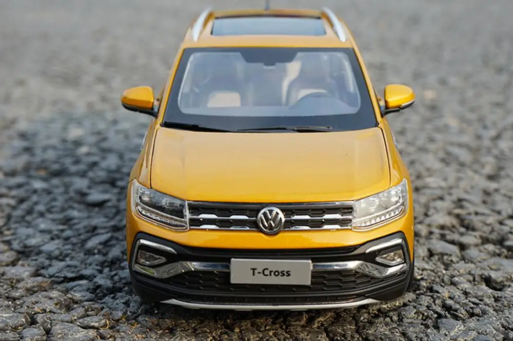 1/18 весы Фольксваген T-CROSS SUV литая модель автомобиля модельные игрушки, коллекционные