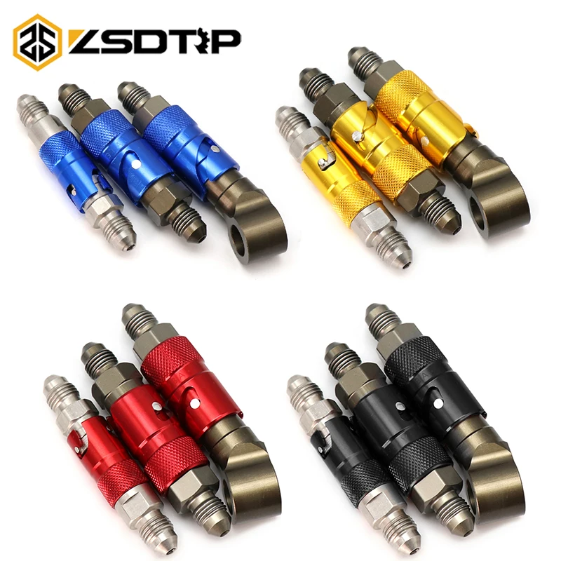 

ZSDTRP Motorcycle AN3 Quick Release Brake Lines Front Brake Caliper Quick Removal Cover Brake Line Disassembly Replacement Guard