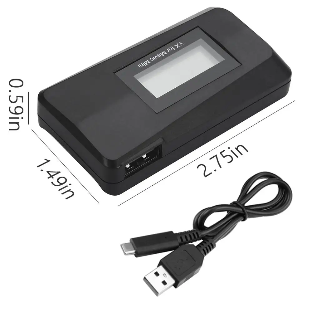 YX for DJI Mavic mini QC3.0 Fast Charger Battery USB Charging With TYPE C Cable LED charger For Mavic mini Drone Accessories