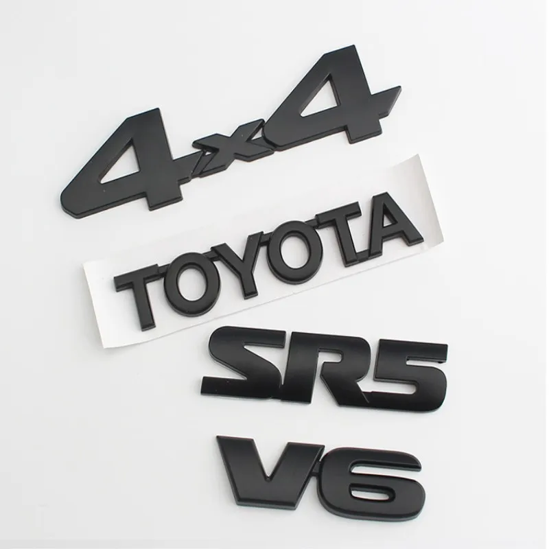 

3D Car Sticker For Toyota Tacoma 4Runner Tundra Sequoia SR5 4x4 V6 Emblem Fender Rear Side Decal Badge For TRD PRO Car Stickers
