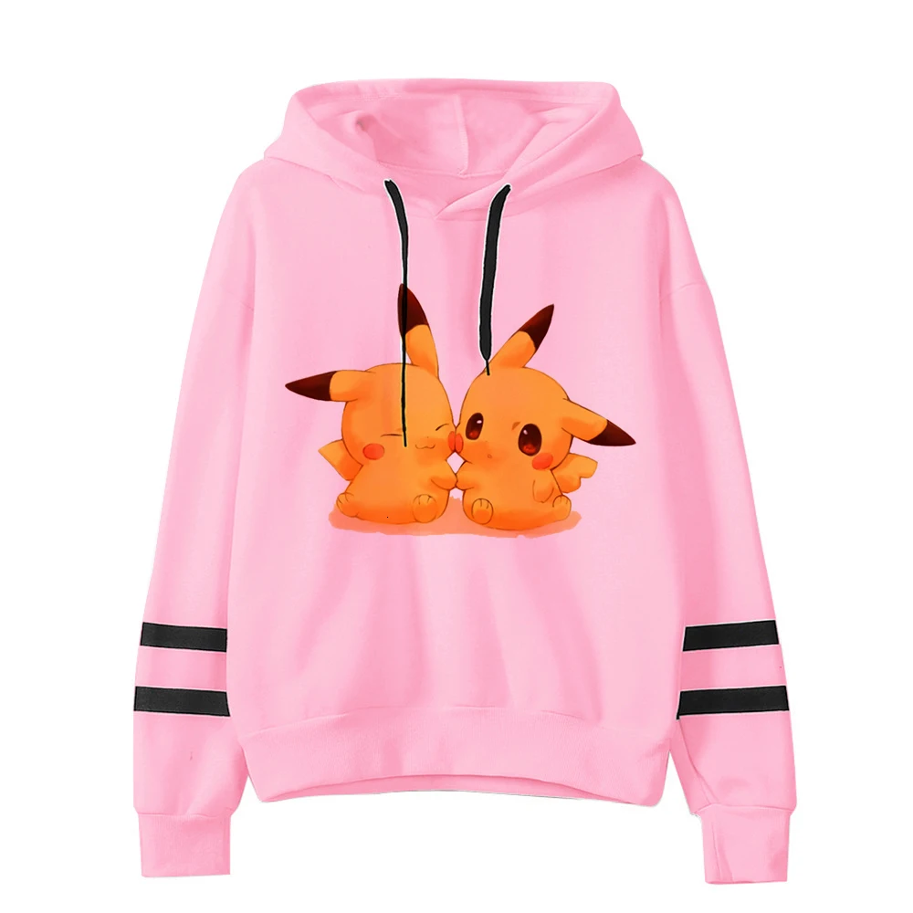 Милый покемон Detectiv куртка Пикачу с капюшоном Забавный Pika Kawaii Толстовка Одежда Harajuku одежда с покемоном Пуловеры мультфильм для мужчин и женщин