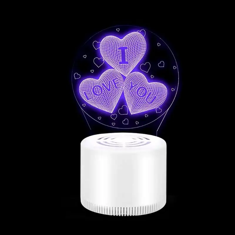 Креативный 3D USB Электрический москитный убийца светодиодный ювелирный светильник фотокатализатор немой домашний светодиодный баг ловушка для насекомых Zapper ловушка без излучения лампа - Цвет: 6