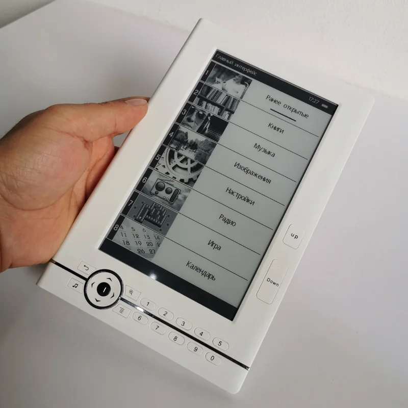 7 дюймовый большой экран E-ink экран из устройства для чтения электронных книг поддерживает следующие языки: английский русское меню 4 Гб встроенной с картой памяти на 32 ГБ - Цвет: 7 inch E-INK a