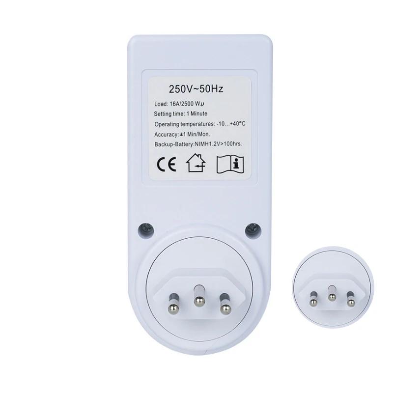 EUPlug Digital Weekly Programmable Electrical Wall Plug-in Power Socket Timer Switch Outlet Time Clock AC 220V 110V UK US FR BR 4