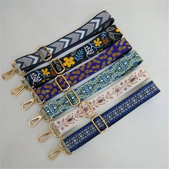 

New Printed And Colored Wide Shoulder Strap Women DIY Shoulder Bag Belt Parts Crossbody Messenger Colored Flower Bag Belt Strap