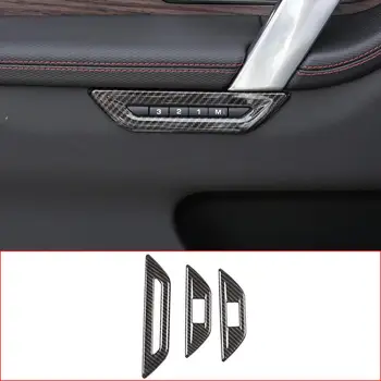 

For Land Rover Discovery Sport L550 2020 ABS plastic Chrome/Carbon Fiber Seat Memory Button Frame Trim Interior Car Accessories