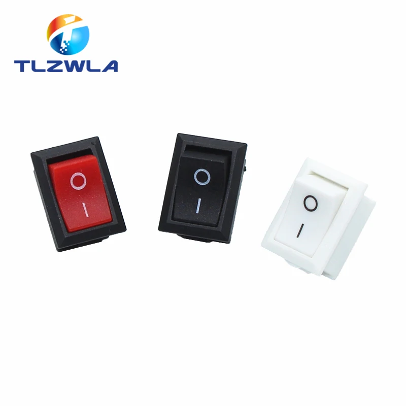 Ligar-fora Kcd1 15*21 mm 2pin Navio tipo Interruptor 6a 250v 10a 125v 15×21 Interruptor de Balancim Interruptor de Alimentação 100 Peças