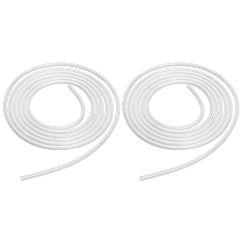 2 шт 2 м прозрачный пищевой силиконовый шланг, Молочный шланг, 2X4 мм и 3X5 мм