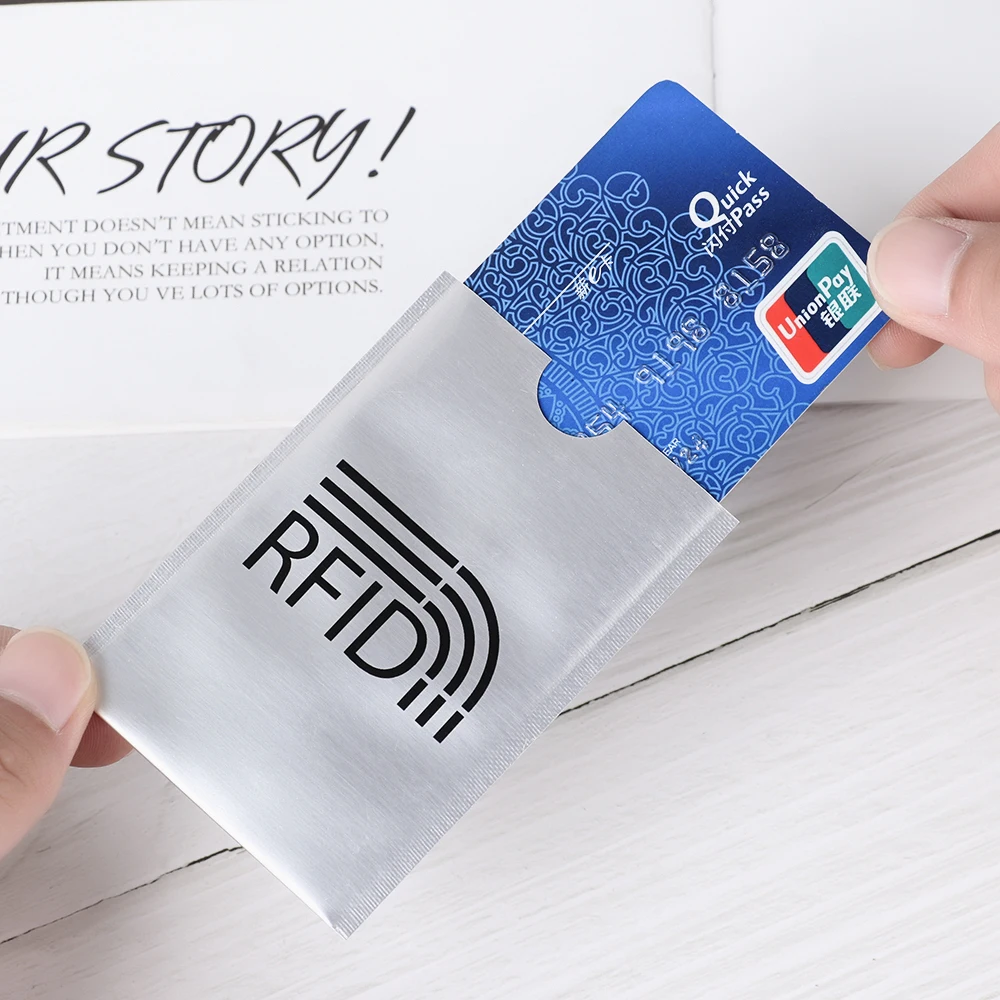 10PCS Anti Theft for RFID Credit Card Protector Blocking Cardholder Sleeve Skin Case Covers Protection Bank Card Case New hot 5