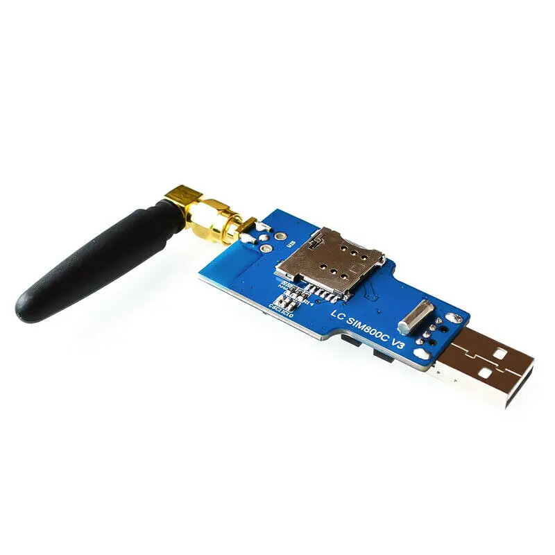 

Usb To Gsm Serial Gprs Sim800C Module Bluetooth Computer Control + Antenna