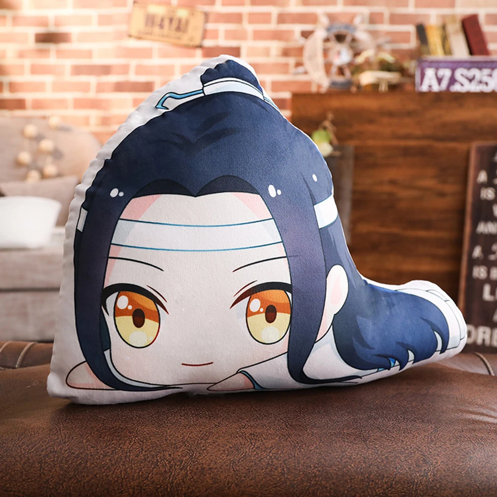 Mo Dao Zu Shi мягкая игрушка подушка Wei Wuxian Lan Wangji мультяшная фигурка подушки вентиляторы подарок - Цвет: Blue