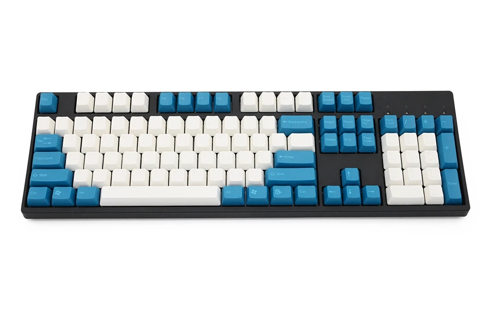 Taihao abs двойная съемка keycaps для diy игровой механической клавиатуры цвет синий withe 104 108 ansi