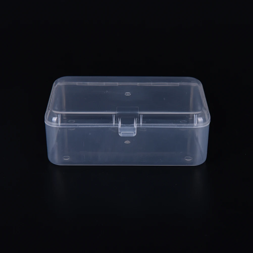Small Plastic Clear Transparent Container Case Storage Box Organizer Tool Lid 