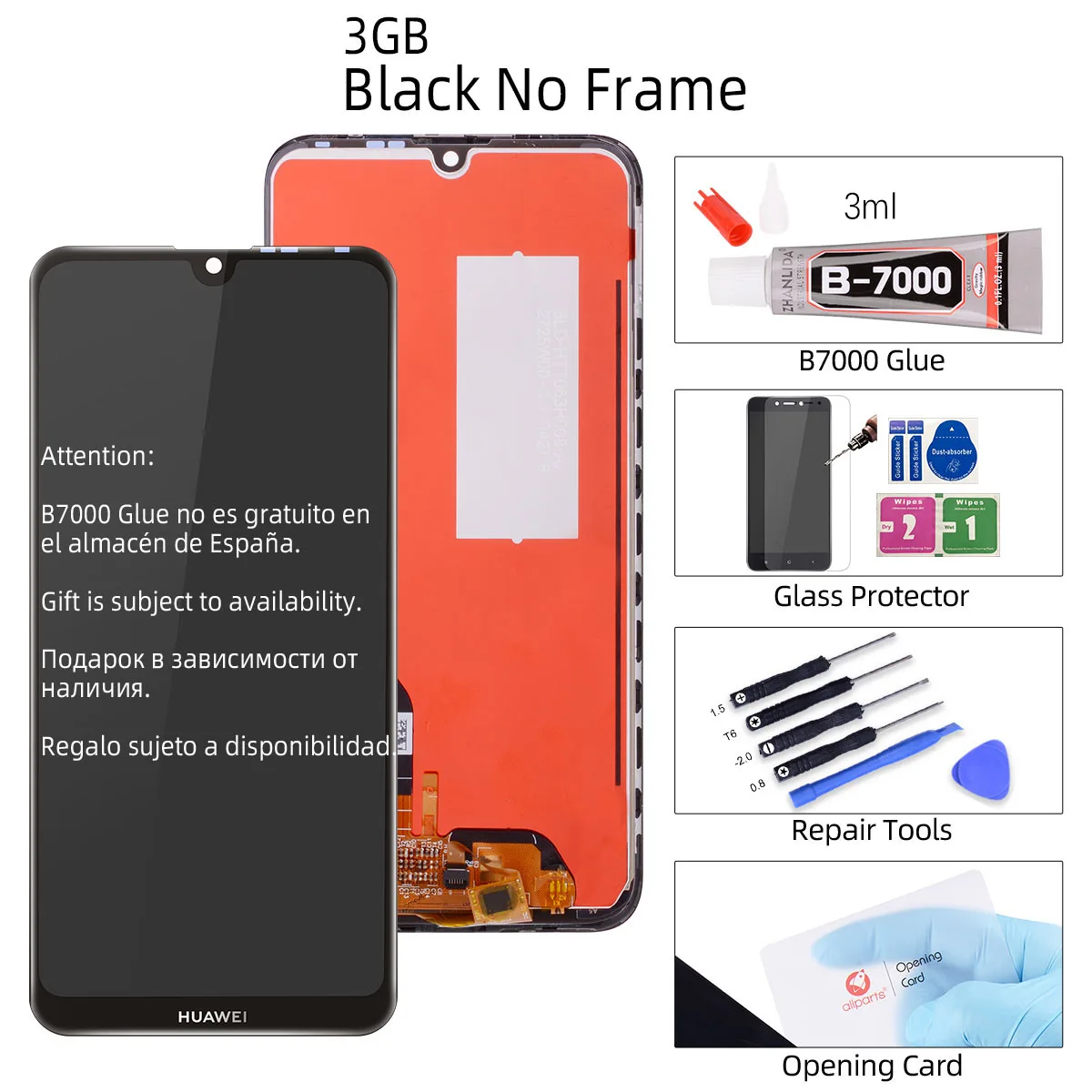 6,26 '' дисплей для huawei Enjoy 9 lcd сенсорный экран с рамкой для huawei Enjoy 9 дисплей Y7 Pro ЖК замена - Цвет: 3G Black No Frame