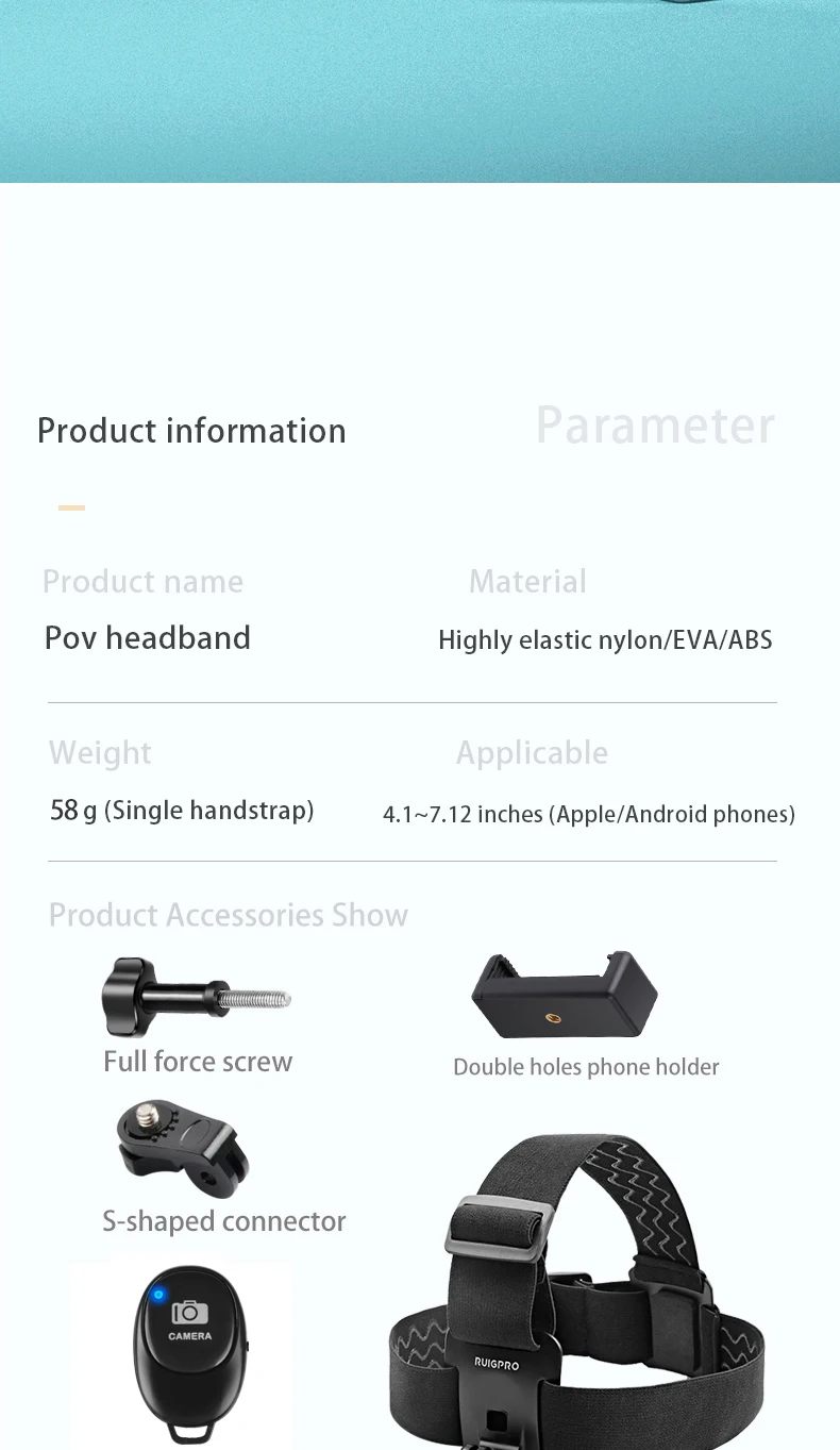 전화 헤드 마운트 GoPro 스트랩 범용 어댑터 iPhone, Samsung Galaxy 및 참고 모든 스마트 폰용 가슴 스트랩 클립 연결 2 H3cf4ab610b5740b3ad634bc701cf49a3o