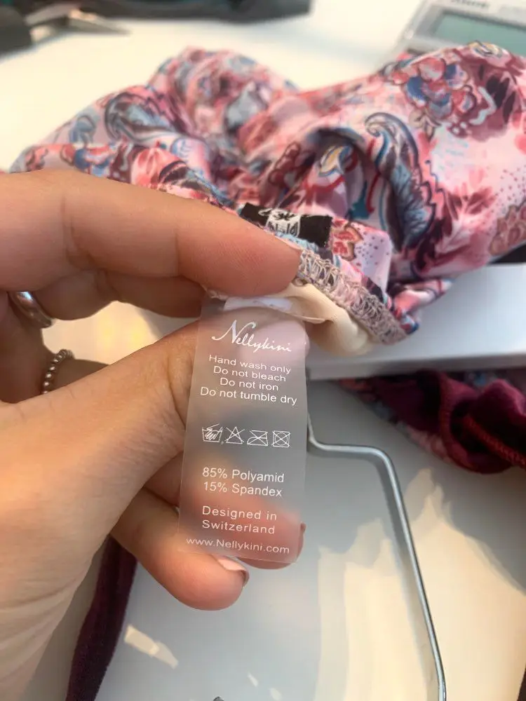 Etichette In Tpu Trasparenti Personalizzate Per Biancheria Intima Del Reggiseno Costumi Da Bagno Etichette Per Il Lavaggio Dei Bambini, Cura Della Pel