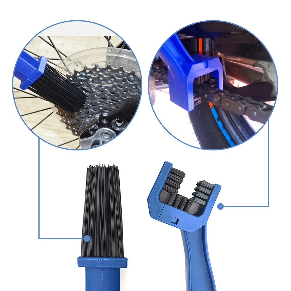 Motorcycle chain Cleaning brush Cleaner Outdoor Scrubber Tool For Kawasaki VERSYS 650 ZG1000 ZX6 9R R400 ZRX 1100 1200 W800