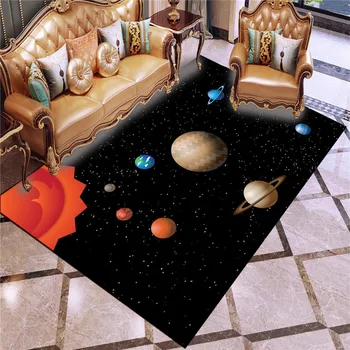 

Planet Trajectory Area Carpet Cartoon Rugs 3D Print Eight Planets Large Carpet Kid Crawling Mat Room Home Textile Floor Carpet