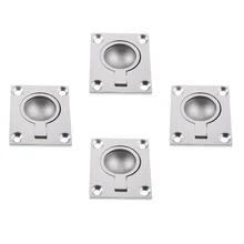 4 штуки 316 морской класс нержавеющая сталь промывочная подъемная ручка Тяговая лодка люки подъемное кольцо 48 мм х 38 мм гребные аксессуары для лодок