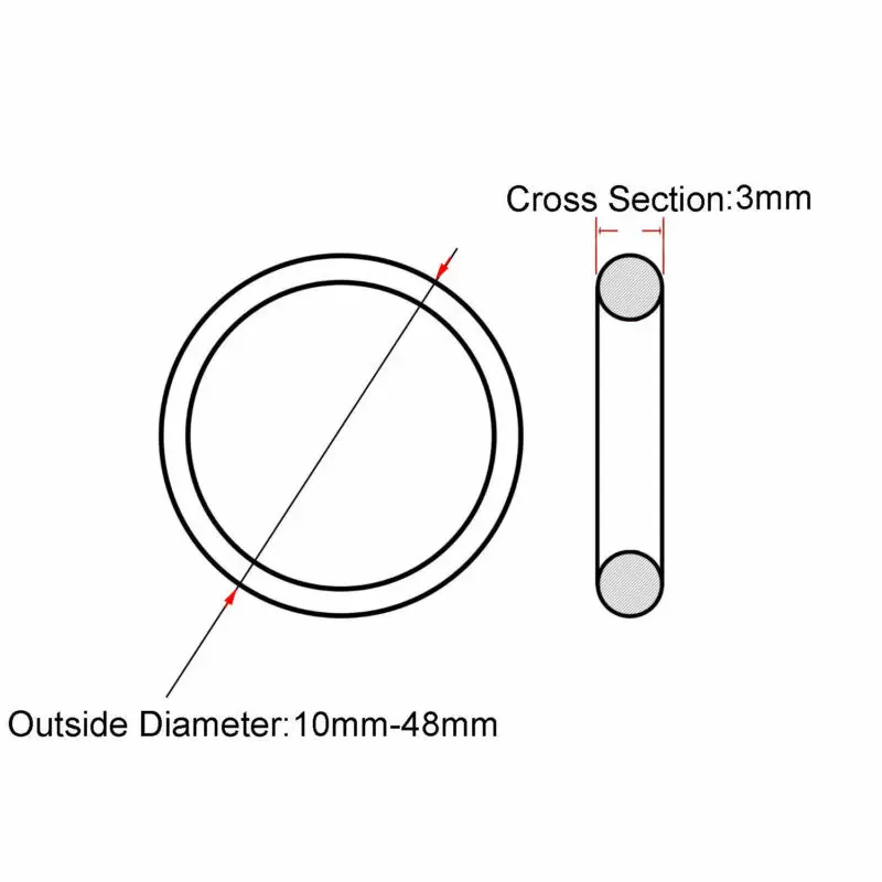 10/25pcs Cross Section 1mm 2mm 3mm White Plastic Nylon Flat Washer Plane Spacer Insulation Gasket Ring For Screw