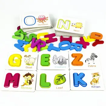 

Baby Toddler ABC Letters Learning Cards Dry Wipe Write Flash Cards Educational Toy for Kids Preschool Kindergarten F3ME
