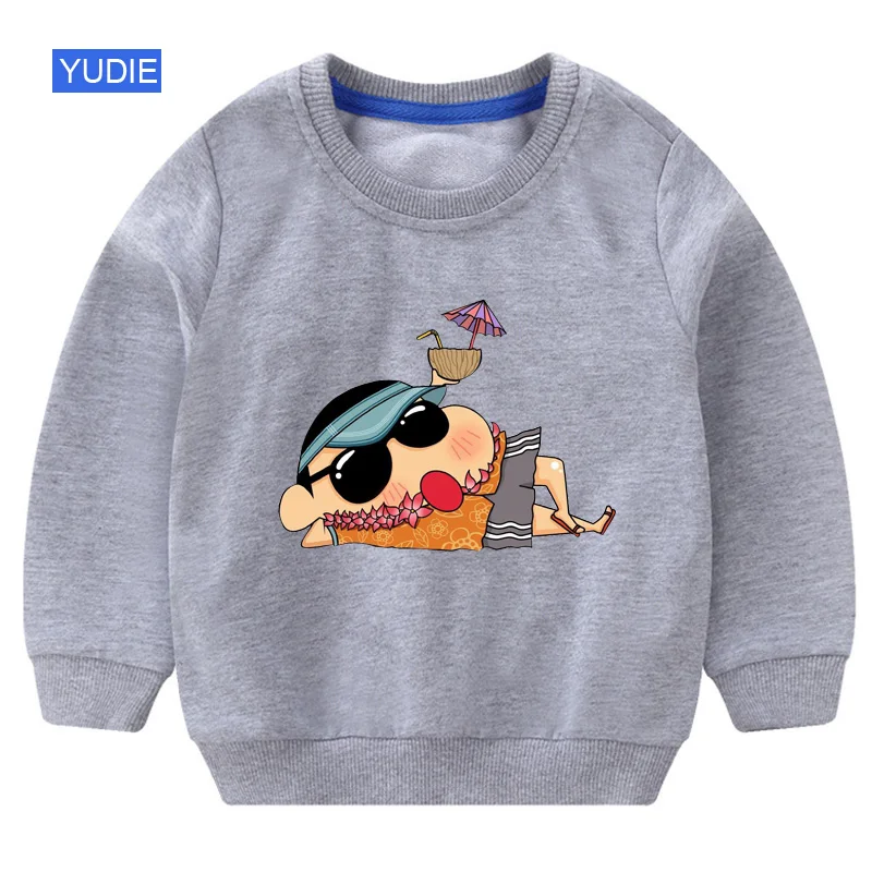 sweatshirt gray Свитер для малышей; коллекция года; забавная белая осенняя одежда для девочек с героями мультфильмов; Сезон Зима; Новинка; Модный пуловер для маленьких девочек; толстовки; От 1 до 7 лет - Цвет: sweatshirt gray