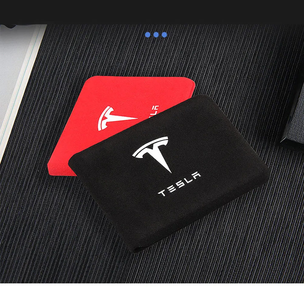 For Tesla model 3 X S accessories Turn fur Key card package drivers license book protector bank card storage accessories