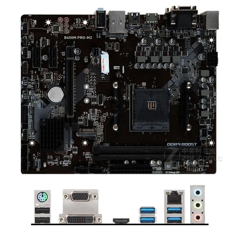 Материнская плата для ПК MSI B450M с USB 3 0 M.2 Nvme SSD AM4 DDR4 B450 | Компьютеры и офис