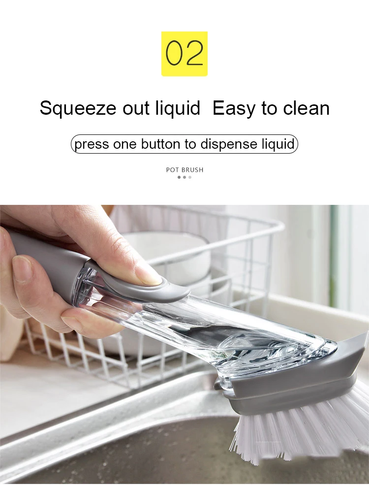 Brosse de nettoyage avec distributeur de détergent