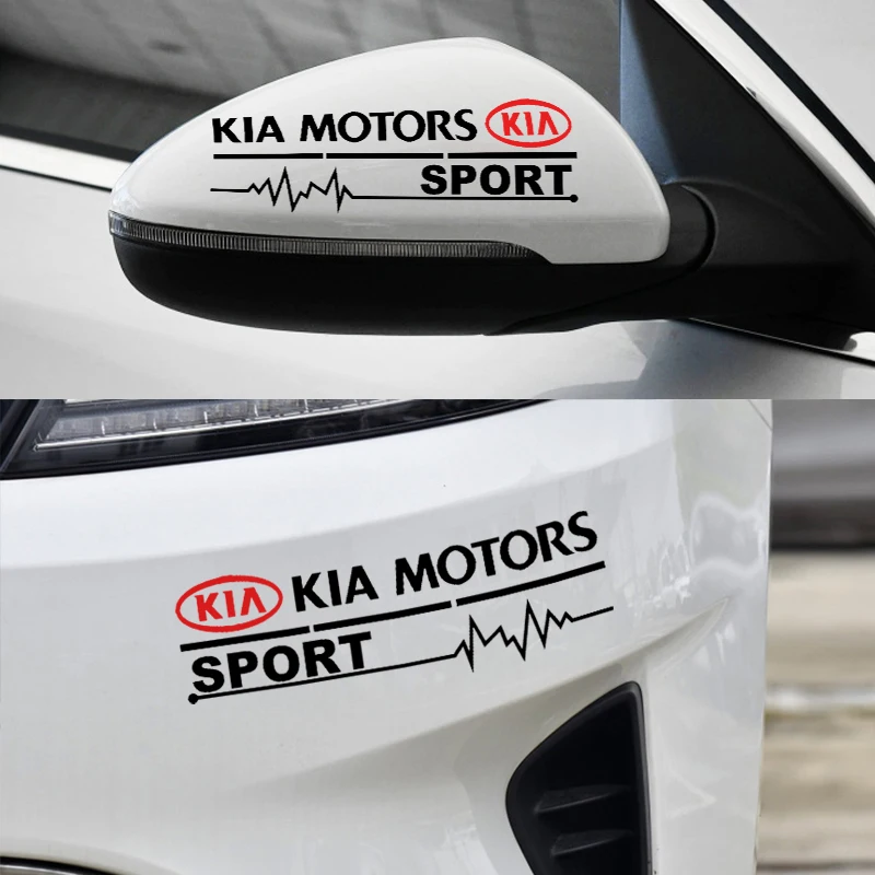 2Pcs Car Rearview Mirror Sticker Front Bumper For KIA K2 K3 K5 Sorento Sportage R Rio Soul Decals Styling accessorie | Автомобили и