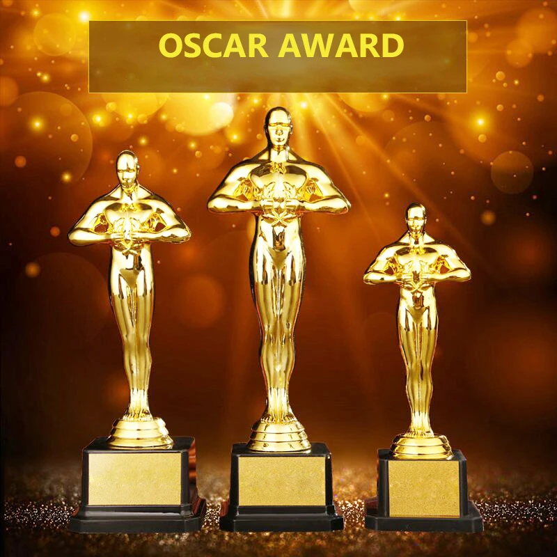 

Custom Oscar Trophy Awards Replica Small Man PC Golden-Plated Team Sport Competition Craft Souvenirs Party Celebrations Gifts