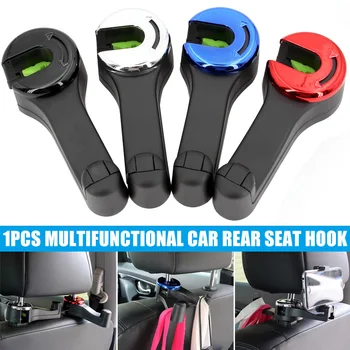 

Spot Car Back Seat Headrest Hooks Car Seat Organizer Accessory for Coats Umbrellas Grocery Bags Handbag M8617
