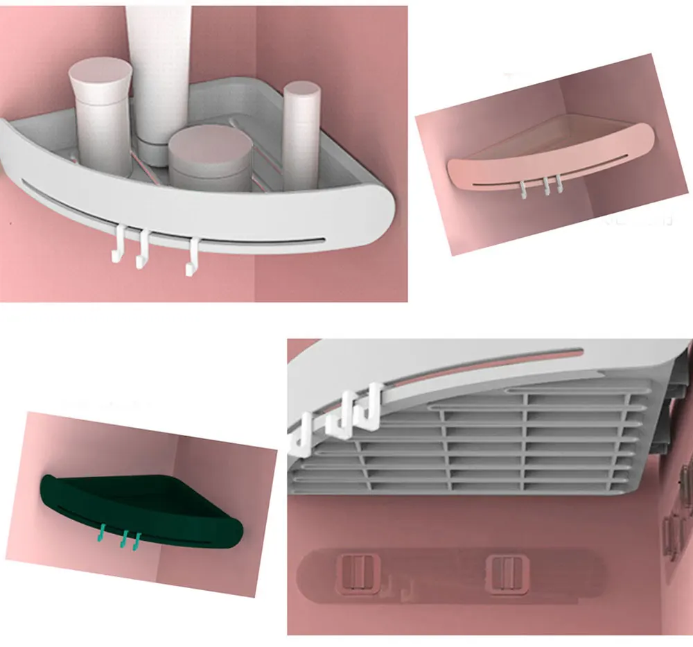 Треугольная полка для ванной комнаты, угловая полка для хранения ванной, органайзер для хранения вещей K1170 C