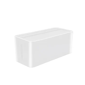 

Home Office Multifunction Cable Storage Box Organizer TV Cord Desktop Dustproof Rectangle Floor Modern Keep Children Safe