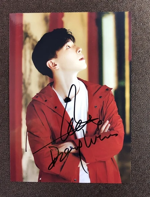 Ручная подписка Deng Lun фото с автографом 5*7 102019 м - Цвет: 3