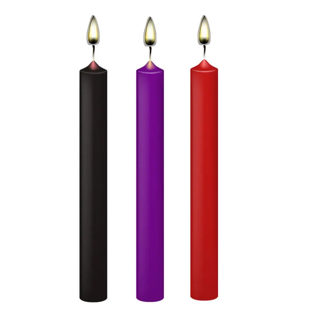 Movconly 3pcs/set Low Temperature Candle Bdsm Drip Candles SM Bed Restraints for Women Men Sex Wax Erotic Toy