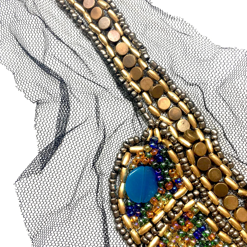 1 шт DIY ручной работы кружева бисерный Воротник модные ювелирные изделия вечерние аксессуары для шитья одежды
