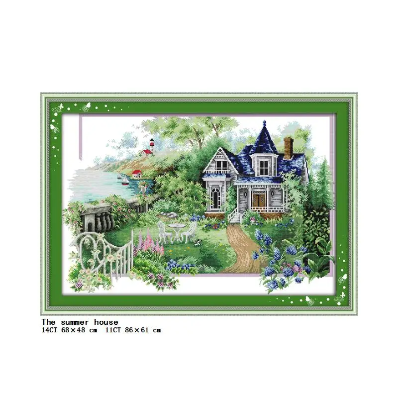 Four Seasons Scenery Series Cross Stitch Kit DIY Landscape Pattern 14CT 11CT Embroidery Set Needlework Home Decoration Painting cross stitch kit cross stitch tools