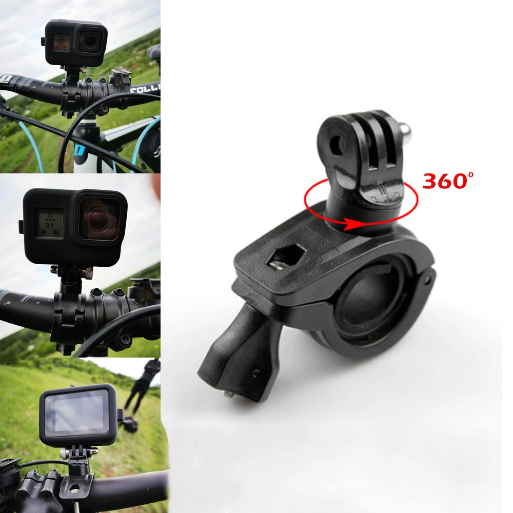 Anoi mastermind Snazzy Action Camera Mount For Go Pro Accessories Bicycle Motorcycle Bracket Mount  Clip For Gopro Hero 8/7/6/5/4/3+/3/2 Black - Sports & Action Video Cameras  Accessories - AliExpress