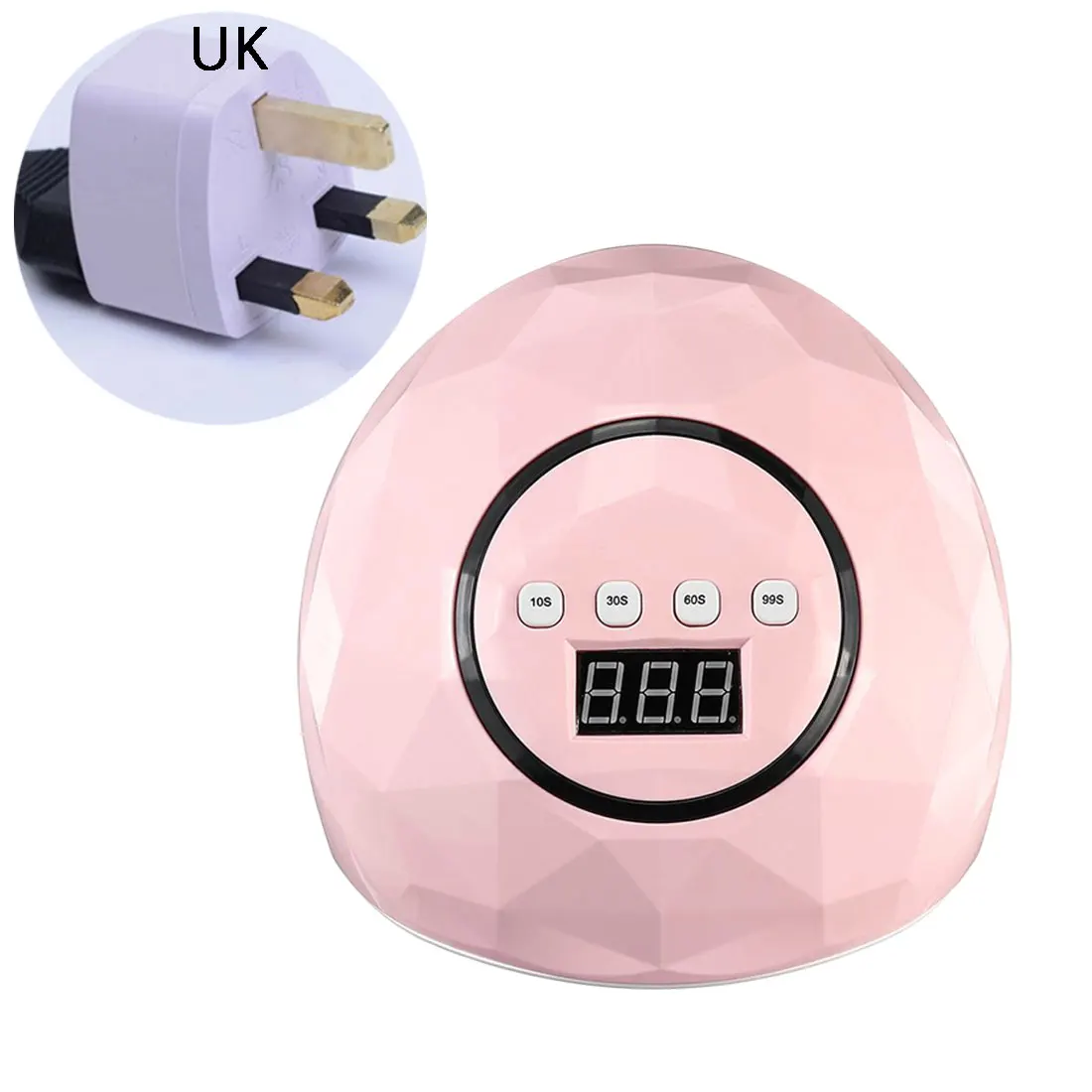 PINK UK Новое поступление 72 Вт быстрая отверждение Гель-лак Сушилка для ногтей Светодиодная УФ-лампа для ногтей УФ светодиодный гель-лампа для ногтей с автоматическим датчиком и 4 таймером - Цвет: PINK UK