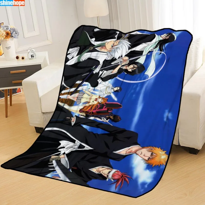 BLEACH - Group Black & Rock Throw Blanket