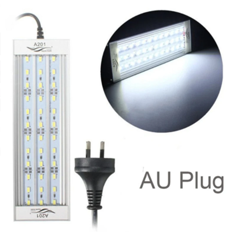 A201 AU Plug 1 компл. Аквариум высокое качество аквариумные растения светильник для выращивания клипса лампа украшение светодиодный светильник ing 20-50 см EN/AU Plug peceras iluminacion - Цвет: A201 AU Plug