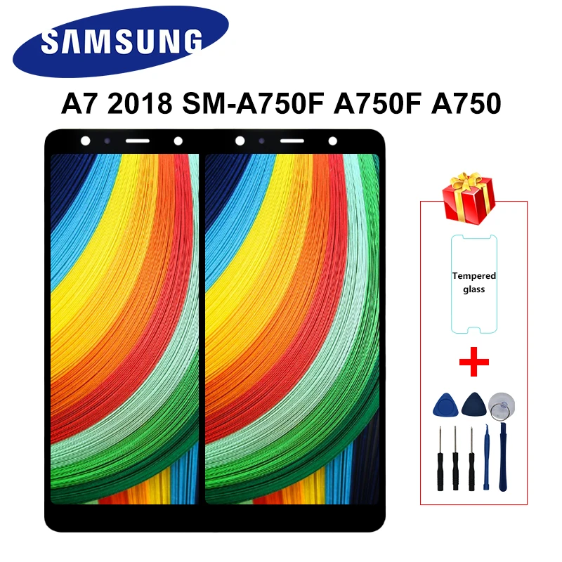 6," для samsung Galaxy A7 SM-A750F A750 A750F ЖК-дисплей сенсорный экран дигитайзер Запасные части для A750H дисплей