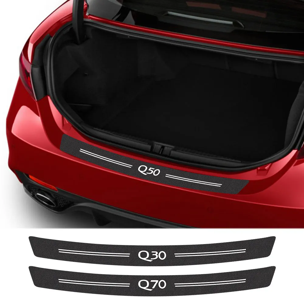 Наклейки на задний бампер автомобиля для Infiniti Q50 Q30 Q60 Q70 IPL QX50 QX30 QX60 QX70 QX80 защитные