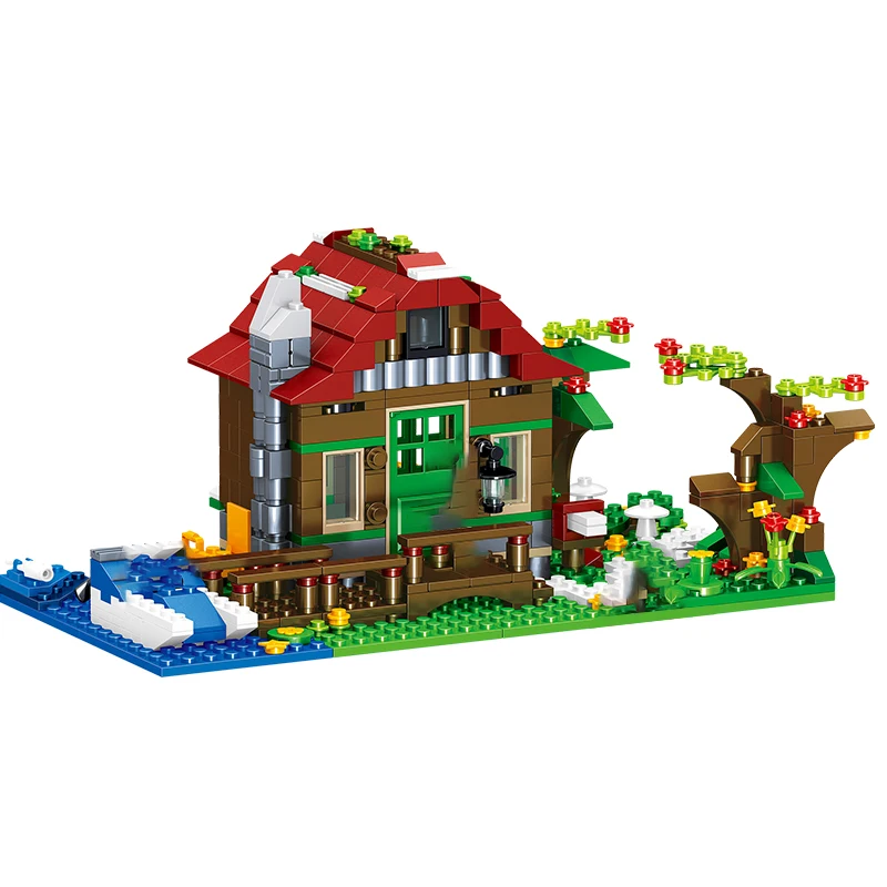 New Arrival My World Forest Courtyard Building Blocks with Small Figures Lighting Effect Bricks Toys Kids Holiday Christmas Gift New Arrival My World Forest Courtyard Building Blocks with Small Figures Lighting Effect Bricks Toys Kids Holiday Christmas Gift