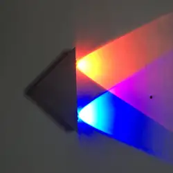 2 Вт треугольный светодиодный настенный светильник алюминиевый ночник для домашнего декора ванной комнаты спальни Точечный светильник KTV