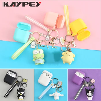 

Cute Cartoon Decorative Silicone Case for Apple Airpods 2 Case Accessories Protective Cover Cinnamoroll Bluetooth Earphone Case